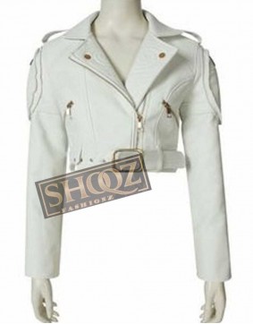 Devil May Cry 5 Michelle Dockery (Lady Mary) White Leather Jacket